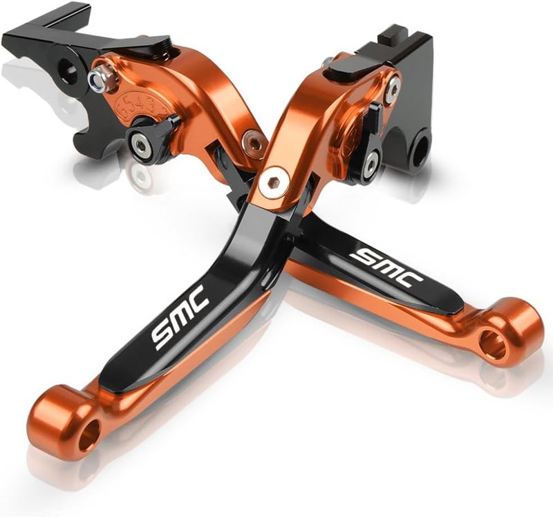 FREAXLL 690 SMC Motorcycle Brake Clutch Levers Set Foldable Extendable for 690 Enduro SMC R 690DUKE 2008 2009 2010 2011 2014 2015 2016 2017 (Orange) - Image 1